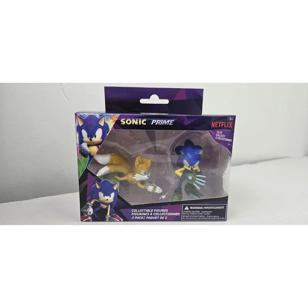 Sonic‎ Prime Collectible Figures, Sonic And Tails New In Sealed Box